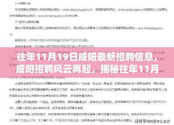 揭秘咸陽(yáng)招聘風(fēng)云,歷年11月19日最新招聘信息盛況回顧