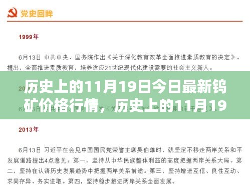 歷史上的11月19日鎢礦價格行情詳解,獲取與分析指南