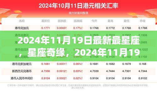 星座奇緣揭秘,2024年11月19日的星座寶藏與友情之光