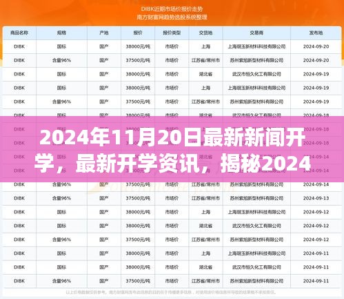 揭秘2024年秋季開學季最新動態與資訊，開學資訊一網打盡！