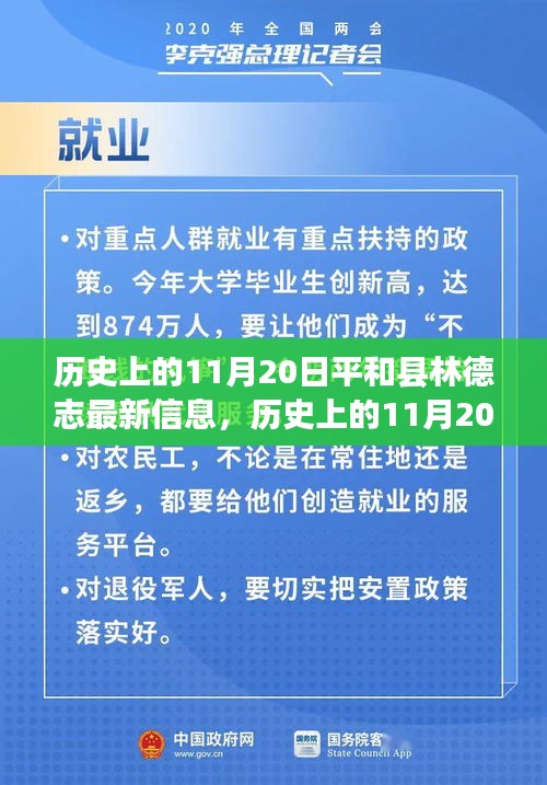 歷史上的11月20日,平和縣林德志最新信息概覽