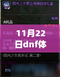 11月22日DNF體驗(yàn)服新篇章開啟,溫馨冒險(xiǎn)之旅即將啟航