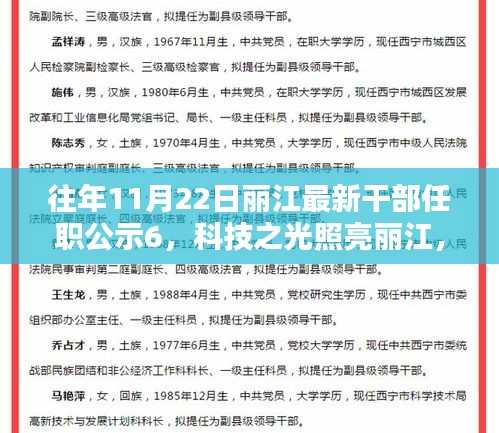 麗江最新干部任職公示6,科技之光引領未來,高科技產品照亮麗江發展之路