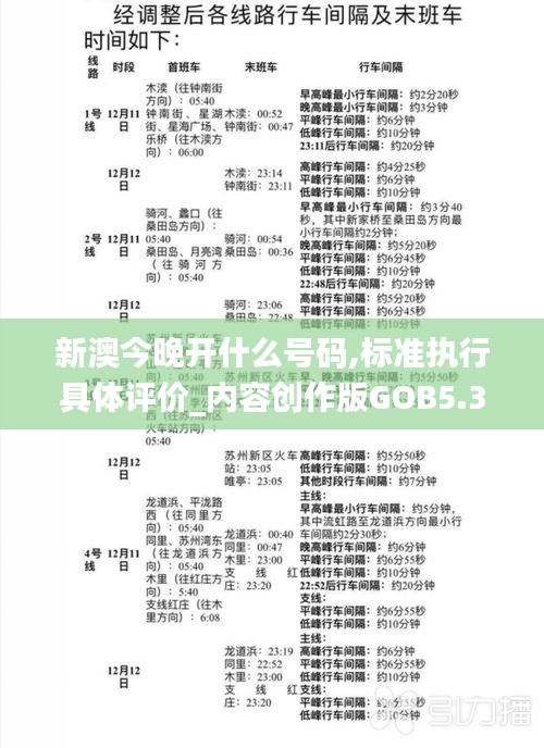 新澳今晚開什么號碼,標準執行具體評價_內容創作版GOB5.34