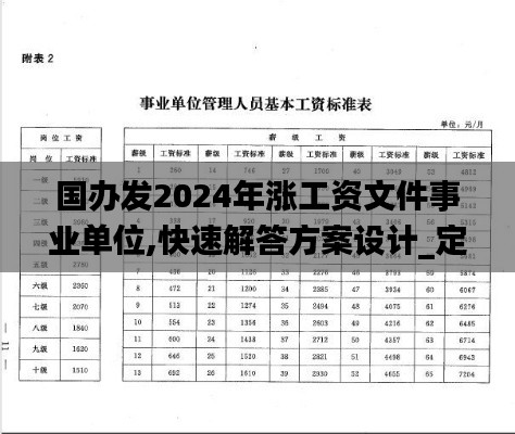 國辦發(fā)2024年漲工資文件事業(yè)單位,快速解答方案設(shè)計_定向版PEK5.84