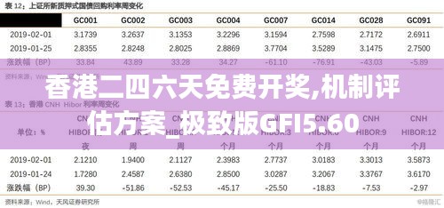 香港二四六天免費開獎,機制評估方案_極致版GFI5.60