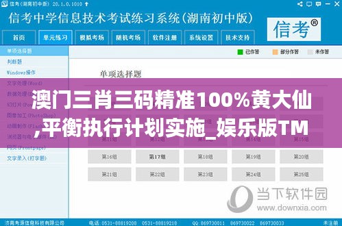 澳門三肖三碼精準100%黃大仙,平衡執行計劃實施_娛樂版TMN5.61