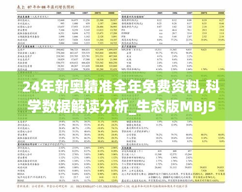 24年新奧精準全年免費資料,科學數據解讀分析_生態版MBJ5.61