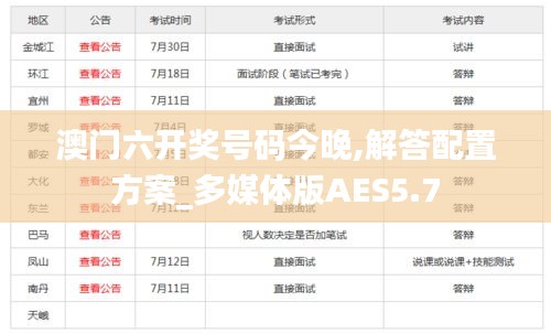 澳門六開獎號碼今晚,解答配置方案_多媒體版AES5.7