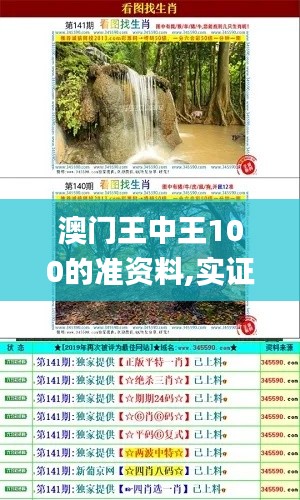 澳門王中王100的準資料,實證分析詳細枕_本地版ZRK5.82