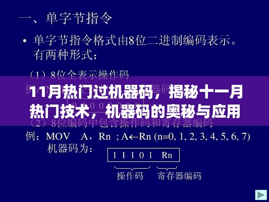 揭秘十一月熱門機器碼技術，應用與奧秘探究