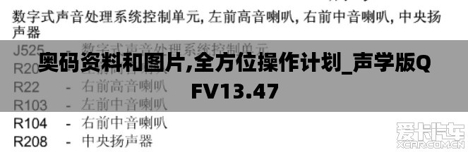 奧碼資料和圖片,全方位操作計劃_聲學版QFV13.47