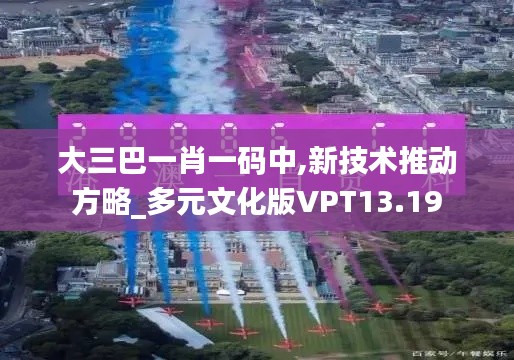 大三巴一肖一碼中,新技術推動方略_多元文化版VPT13.19