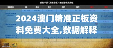 2024澳門精準正板資料免費大全,數據解釋說明規劃_圖形版NGR13.31