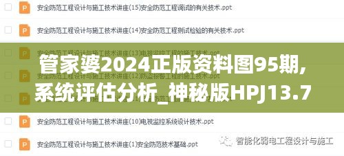 管家婆2024正版資料圖95期,系統評估分析_神秘版HPJ13.76