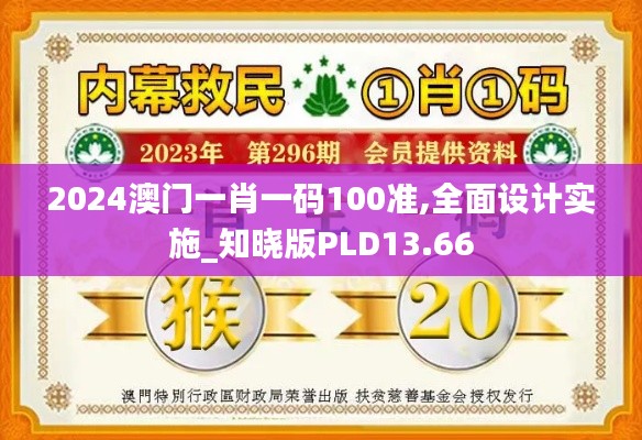 2024澳門一肖一碼100準,全面設計實施_知曉版PLD13.66