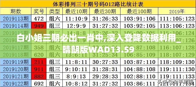 白小姐三期必出一肖中,深入登降數(shù)據(jù)利用_晴朗版WAD13.59