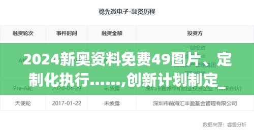2024新奧資料免費49圖片、定制化執行……,創新計劃制定_先鋒科技JSY13.45