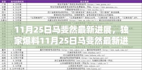 獨家揭秘，馬斐然最新進展，輝煌成就回顧與未來展望