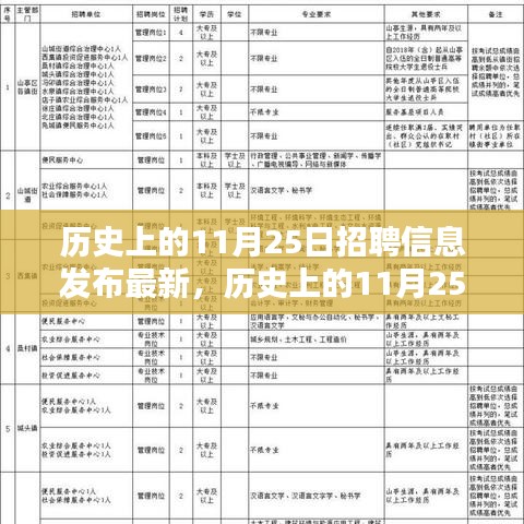 歷史上的11月25日招聘信息深度解析與最新動態闡述