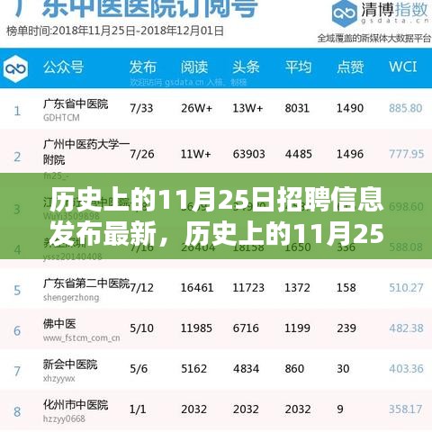 歷史上的11月25日招聘信息深度解析與最新動態闡述