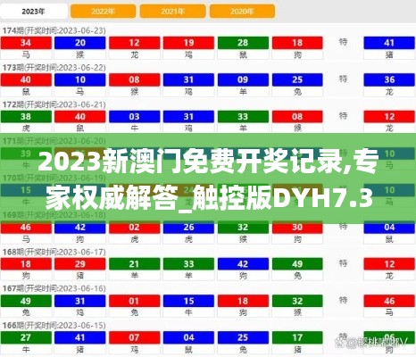 2023新澳門免費(fèi)開獎(jiǎng)記錄,專家權(quán)威解答_觸控版DYH7.32