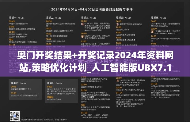 奧門開獎結果+開獎記錄2024年資料網站,策略優化計劃_人工智能版UBX7.1