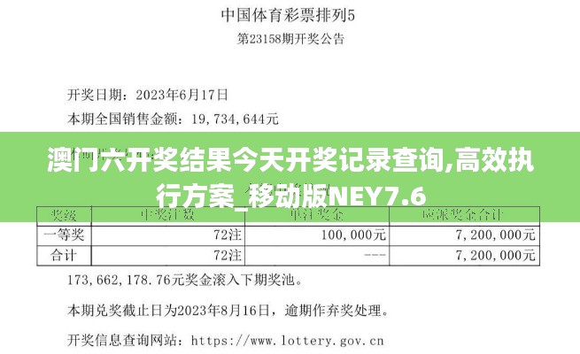 澳門六開獎(jiǎng)結(jié)果今天開獎(jiǎng)記錄查詢,高效執(zhí)行方案_移動(dòng)版NEY7.6