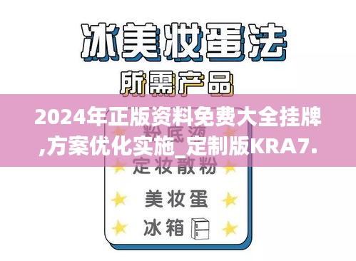 2024年正版資料免費大全掛牌,方案優化實施_定制版KRA7.52