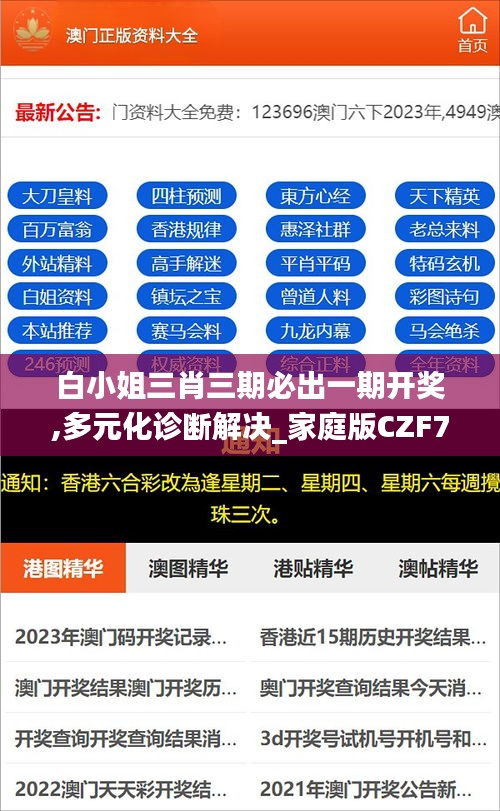 白小姐三肖三期必出一期開獎,多元化診斷解決_家庭版CZF7.98
