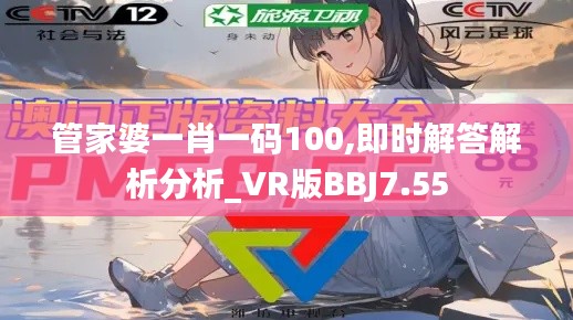 管家婆一肖一碼100,即時解答解析分析_VR版BBJ7.55