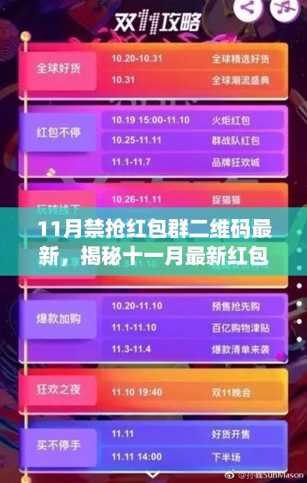 揭秘十一月紅包大戰(zhàn),最新禁搶紅包群二維碼發(fā)布,搶紅包盛宴即將開啟!