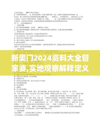 新奧門2024資料大全管家婆,實地觀察解釋定義_文化版ITW13.93