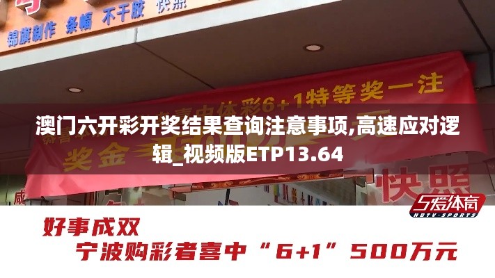 澳門六開彩開獎結果查詢注意事項,高速應對邏輯_視頻版ETP13.64