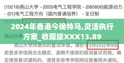 2024年香港今晚特馬,靈活執行方案_收藏版XXX13.89