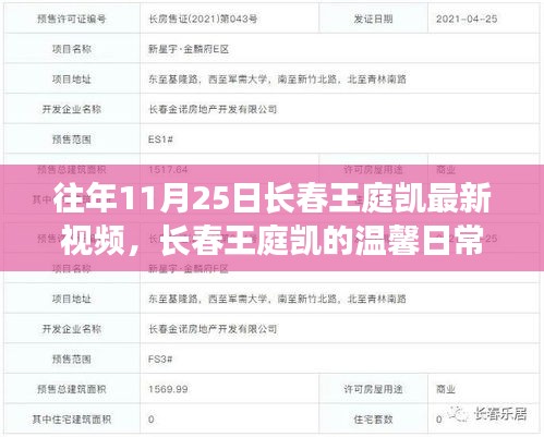 長春王庭凱，溫馨日常與友情時光記錄——十一月二十五日特寫