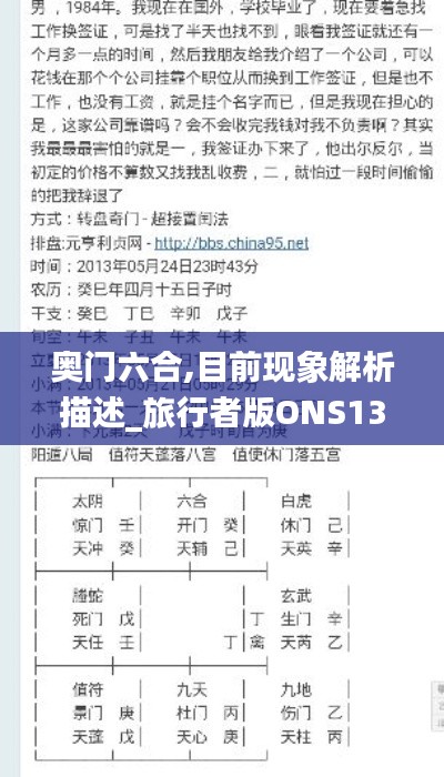 奧門六合,目前現象解析描述_旅行者版ONS13.77