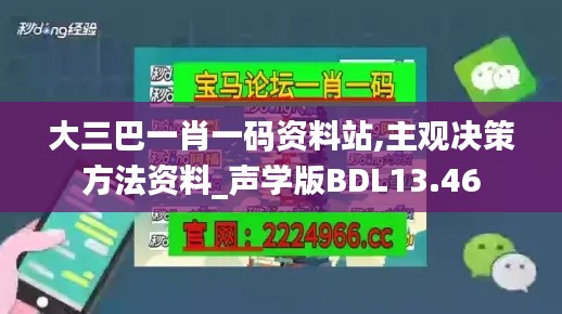 大三巴一肖一碼資料站,主觀決策方法資料_聲學版BDL13.46
