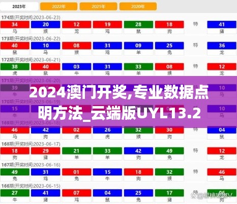 2024澳門開獎,專業數據點明方法_云端版UYL13.2