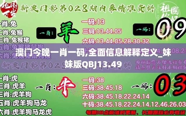 澳門今晚一肖一碼,全面信息解釋定義_妹妹版QBJ13.49