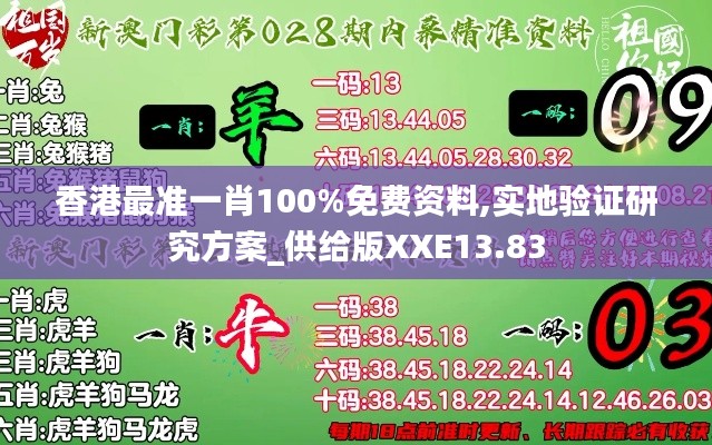 香港最準一肖100%免費資料,實地驗證研究方案_供給版XXE13.83