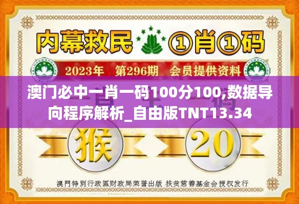 澳門必中一肖一碼100分100,數據導向程序解析_自由版TNT13.34