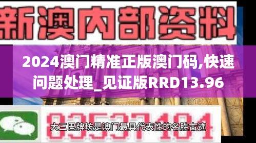 2024澳門精準正版澳門碼,快速問題處理_見證版RRD13.96