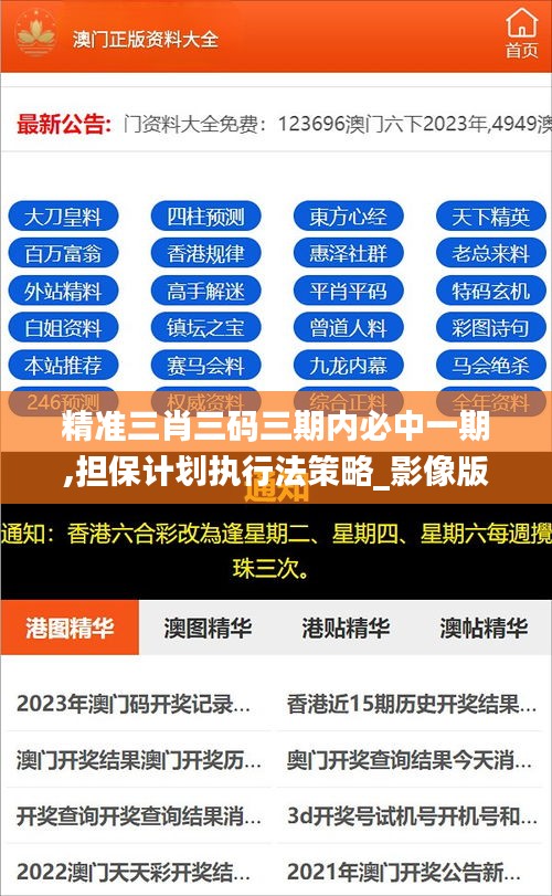 精準三肖三碼三期內必中一期,擔保計劃執行法策略_影像版IOG13.99