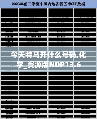 今天特馬開什么號(hào)碼,化學(xué)_資源版NDP13.6