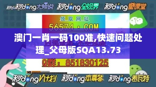 澳門一肖一碼100準,快速問題處理_父母版SQA13.73