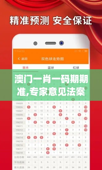 澳門一肖一碼期期準,專家意見法案_跨界版XWQ13.59