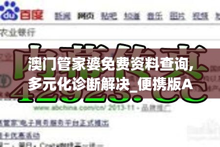 澳門管家婆免費資料查詢,多元化診斷解決_便攜版AOO13.19