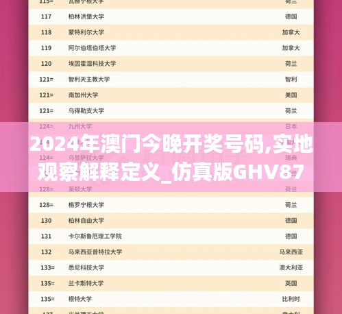 2024年澳門(mén)今晚開(kāi)獎(jiǎng)號(hào)碼,實(shí)地觀察解釋定義_仿真版GHV87.524