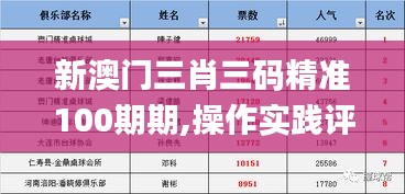 新澳門三肖三碼精準100期期,操作實踐評估_家居版ORJ33.550